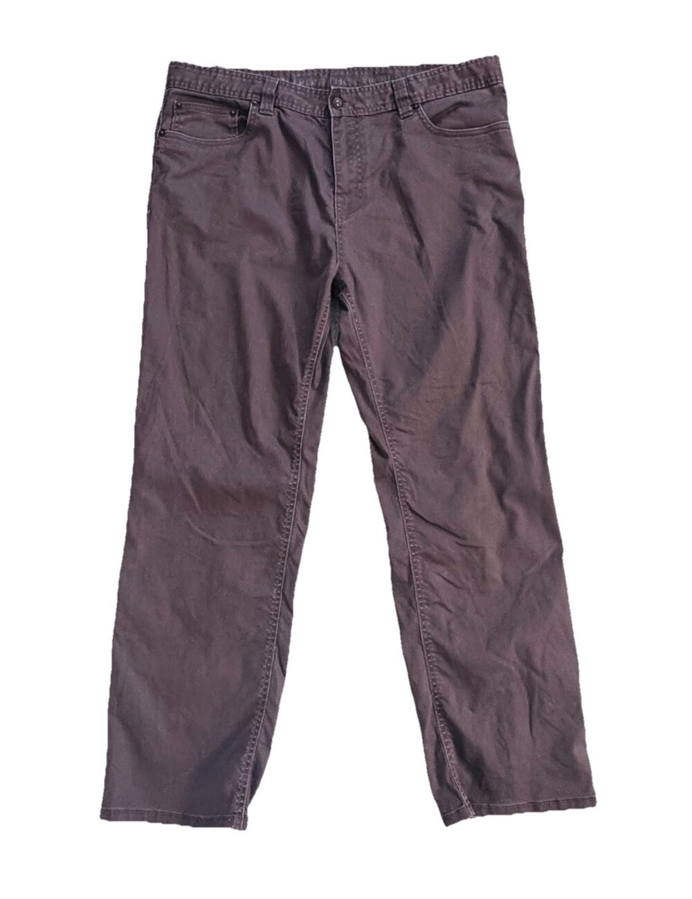 prAna Mens Organic Cotton Brown Mocha Chino Pants 38 x 30 Outdoors Gorpcore